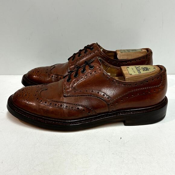 FULL RESOLE Tricker's Bourton Country Shoe - Caramel Kudu England UK 8 / US 9.5 - Picture 4 of 13